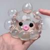 Yousheng 1/5Pcs Stress Relief Octopus Toy Slow Rising Bubble Popping Octopus Squeeze Toy Soft TPR Transparent Octopus Fidget Sensory Toy