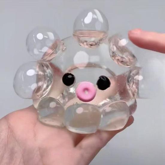 Yousheng 1/5Pcs Stress Relief Octopus Toy Slow Rising Bubble Popping Octopus Squeeze Toy Soft TPR Transparent Octopus Fidget Sensory Toy