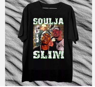 Редкая футболка Soulja Slim в стиле хип-хоп рэп в подарок для фаната