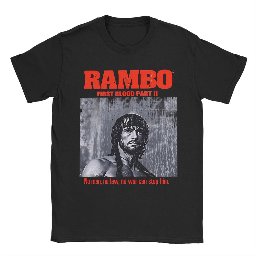 Rambo First Blood John In Ravine I Didnt Do Anything Cotton TShirt For Mens Leisure Tee Shirt Oversize Casual Clothing
