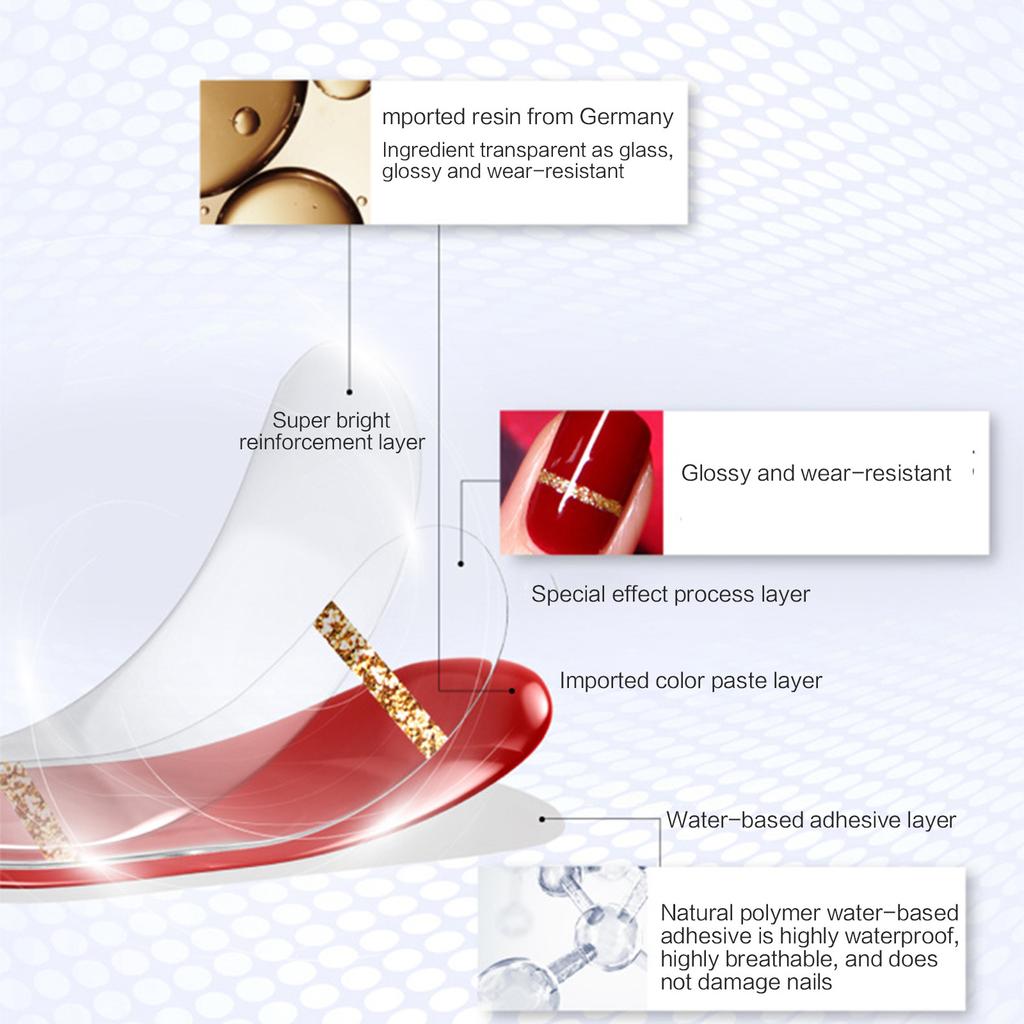 Полуотвержденные гелевые наклейки для ногтей УФ/светодиодная лампа Требуется гель-лак для ногтей Обертывания Модный дизайн Гелевые наклейки для ногтей для женщин