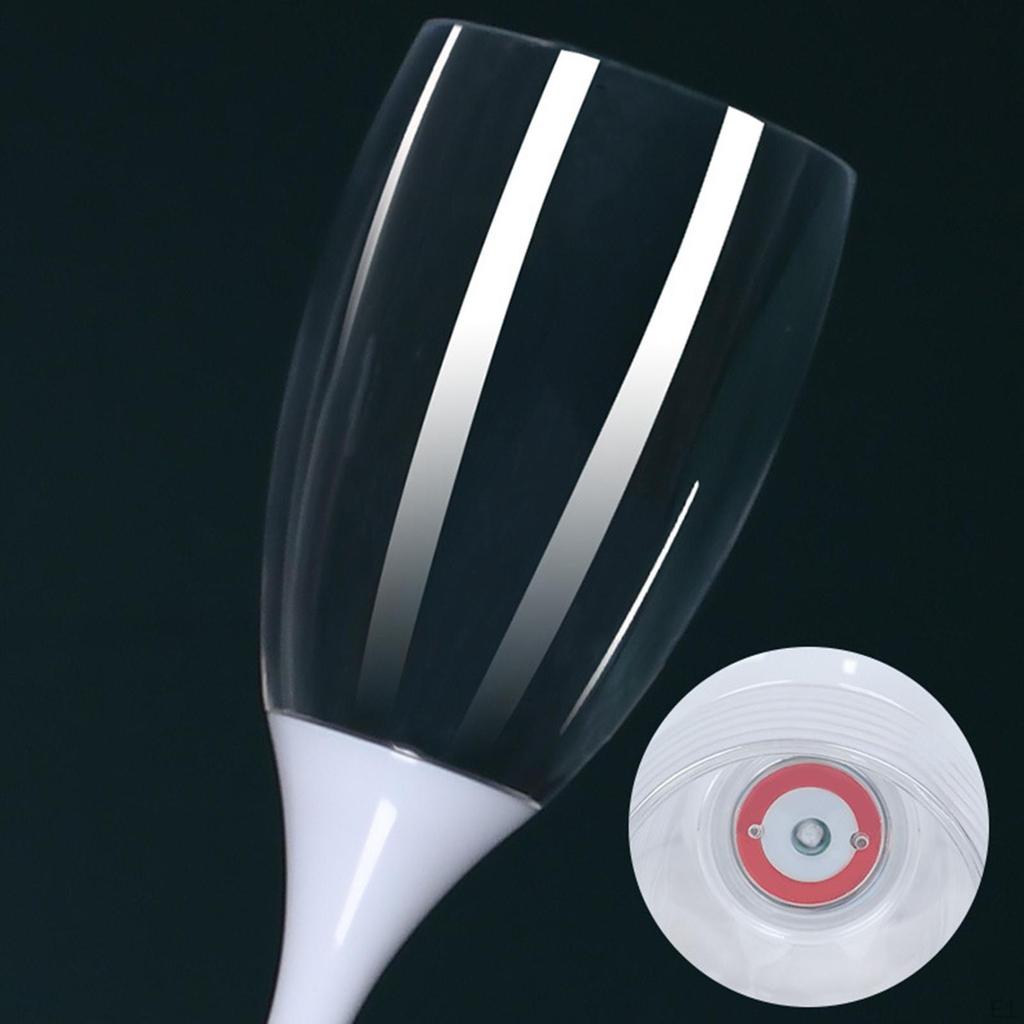 6шт светодиодные бокалы для шампанского, посуда для напитков, подарки, мигающие кружки для напитков, активированный жидкостью коктейль