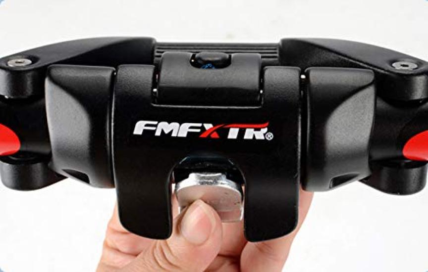 Складной руль для велосипеда UPANBIKE из алюминиевого сплава, быстросъемный складной руль для скутера 31,8 мм/25,4 мм(Черный + серый)