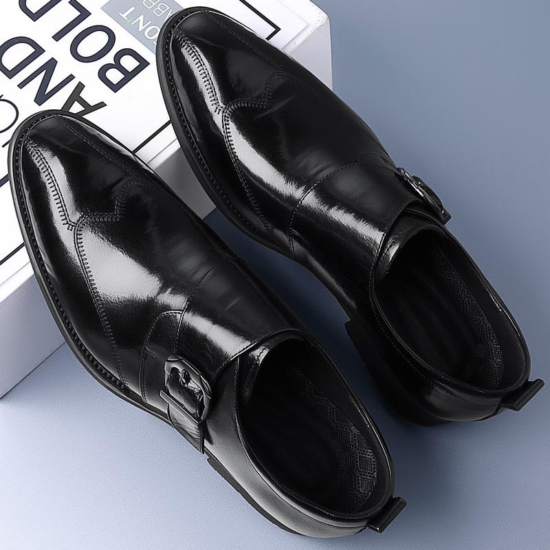 Высококачественные официальные кожаные мужские туфли, дышащая мужская повседневная обувь, итальянские люксовые брендовые нескользящие мужские туфли для вождения с капюшоном
