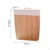 Bamboo Laundry Basket Dirty Clothes Hamper Bins Washing for Nursery,