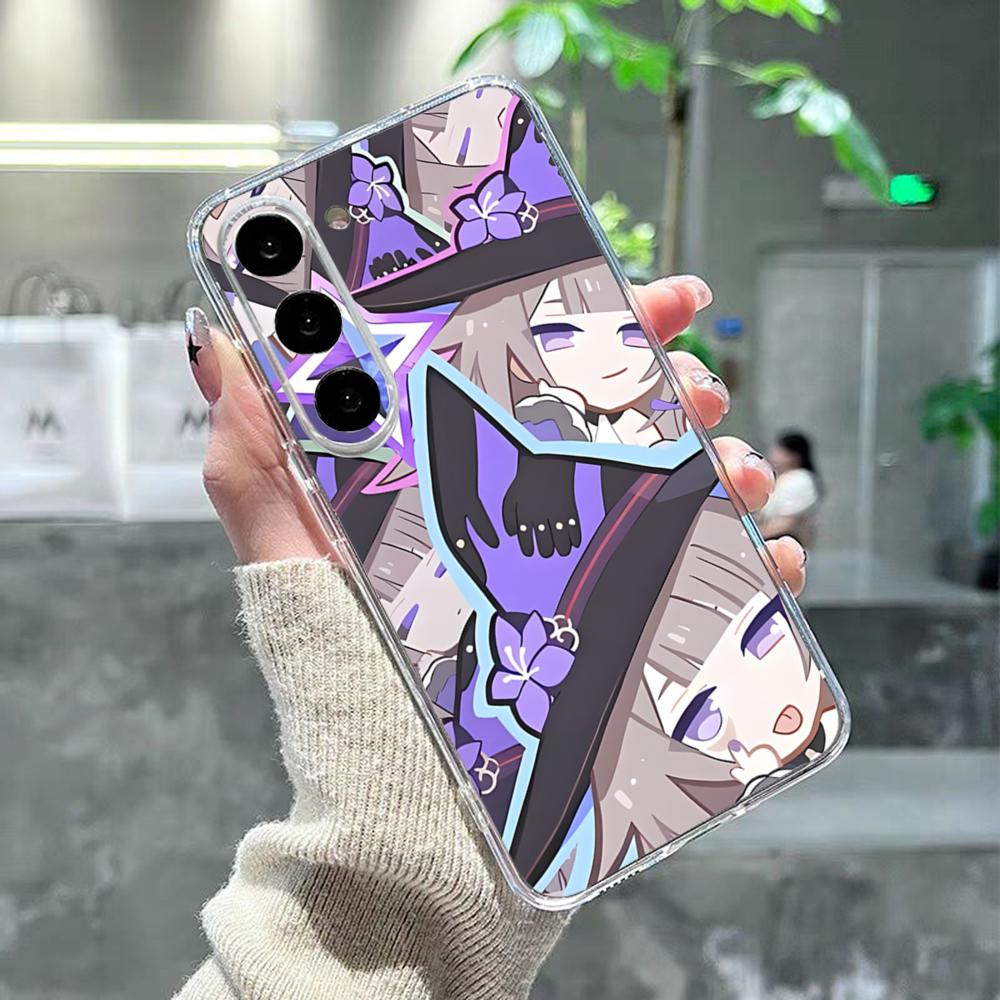 Чехол для телефона Honkai Star Rail Herta для Samsung S26 S25 S24 Ultra S23 Fe S22 S20 S21 Plus Plus 5G Fe Прозрачная крышка