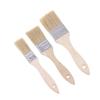 3Pcs Paint Brush Wooden Handle Bbq Brush Soft Hair Painting Brushes For Wall And Furniture Paint Tool Set