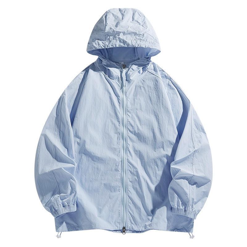 Lightweight Breathable UPF50 Sun Protection Hooded Jacket Men Women Outdoor Activities