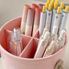 Подставка для ручек Мультяшный дизайн Цвет макарон Органайзер для стола Большой вместимости С перегородками Подставка для стола Декор для дома, офиса, школы
