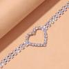 Stonefans Fashion Heart-shaped Thigh Chain Crystal Jewelry Women Festival Accessories Nightclub Leg Chains Sexy Dancer Outfit