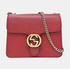 [Pre-Owned] Gold Double G Chain Shoulder Strap Crossbody Accordion Bag - Very Good #1IZ5WVK