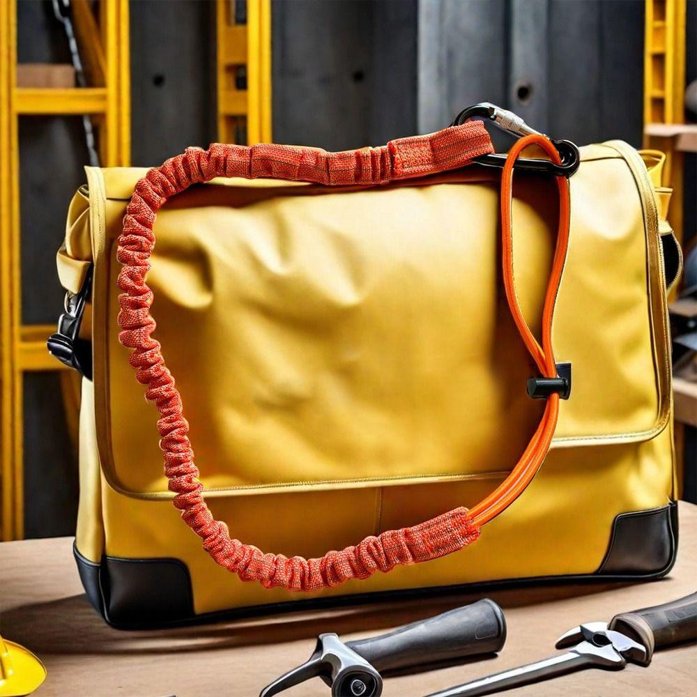 With Carabiner Hook Safety Bungee Tether Lanyard 5 Colors Aerial Work Tool Climbing Accessories