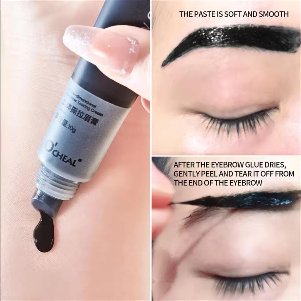 OCHEAL Eyebrow Gel Peel Off Natural Tinting Tattoo Водостойкий долговечный крем для век Окрашивающий клей для бровей Быстросохнущий макияж для бровей
