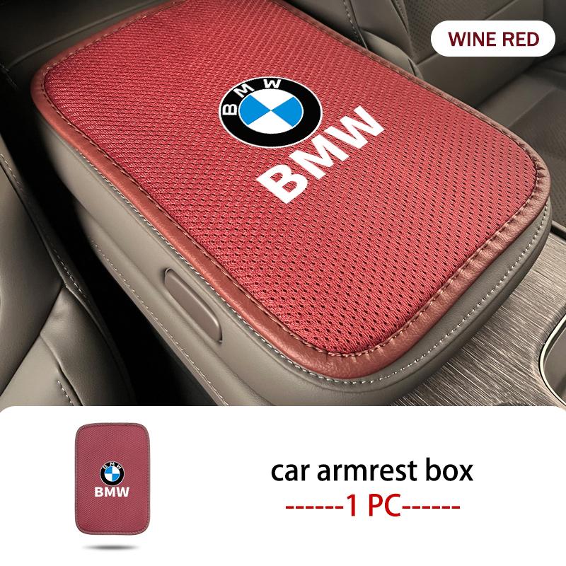 Leather Car Armrest Mat Center Console Protection Cushion Cover For BMW X3 X5 M5 M3 E46 E90 E60 F10 E39 F30 E36 G30 E87 E70 blhn58