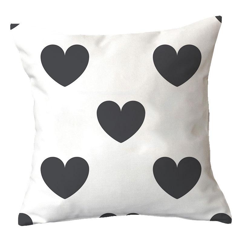 Simple New Square Geometric Plush Pillowcase Home Fabric Sofa Pillow Cushion Cover