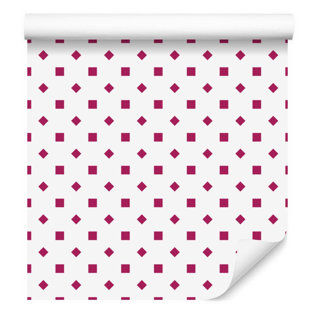 White and powder pink wallpaper Dots, fine detail 50x1000