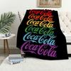 Модное одеяло с логотипом C-Coca C-Cola, фланелевое, теплое, комфортное, мягкое, плюшевое, для пикника, кроватей, диванов, домов и спален