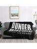 Dunder Mifflin Logo Blankets Soft Warm Flannel Throw Blanket Bedspread For Bed Living Room Picnic Travel Home Couch