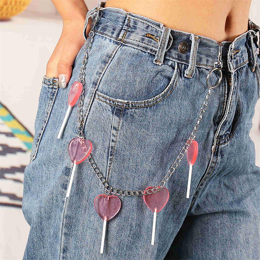 Hip Hop Punk Jewelry Rock Keychain Chain Keychain Waist Chain Trousers Decoration Pants Chain