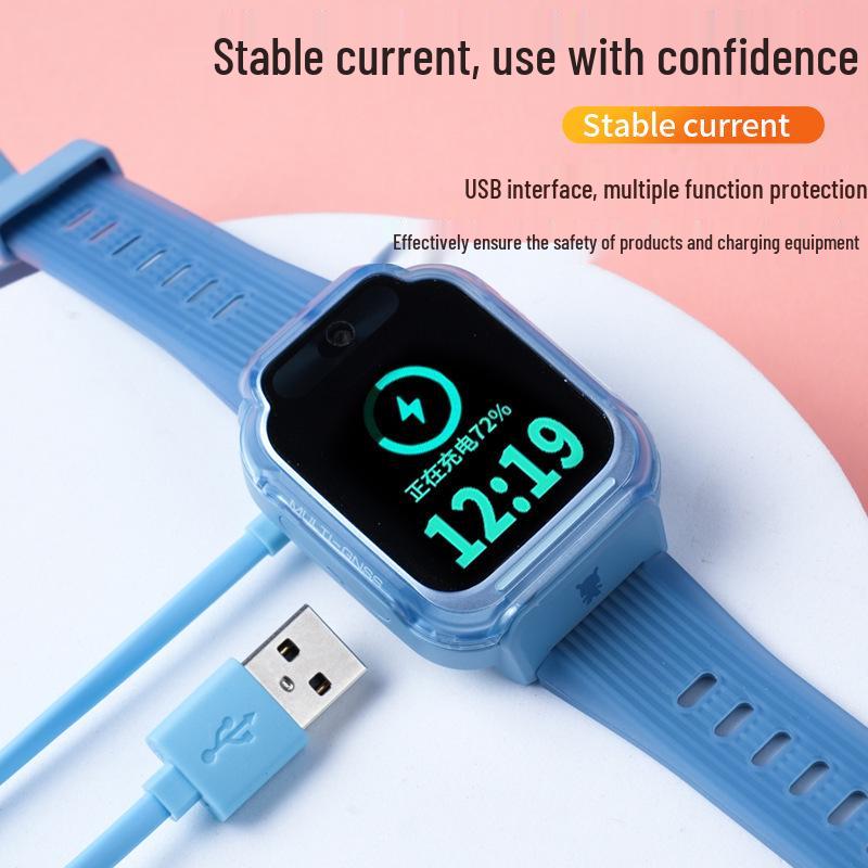 Совместимый зарядный кабель для детских умных часов Mi Rabbit 5C/4C/3C/2S/4Pro Xiaoxun Y2/S3, Магнитное подключение данных.