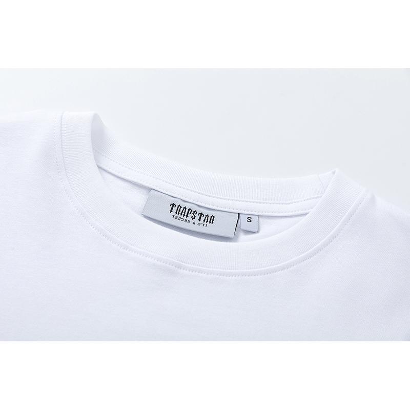 681 Trapstar London 2025 Лето Новая Высококачественный Хлопок Круглый Вырез Свободный Большой Размер Мужская и Женская Футболка Парная Футболка
