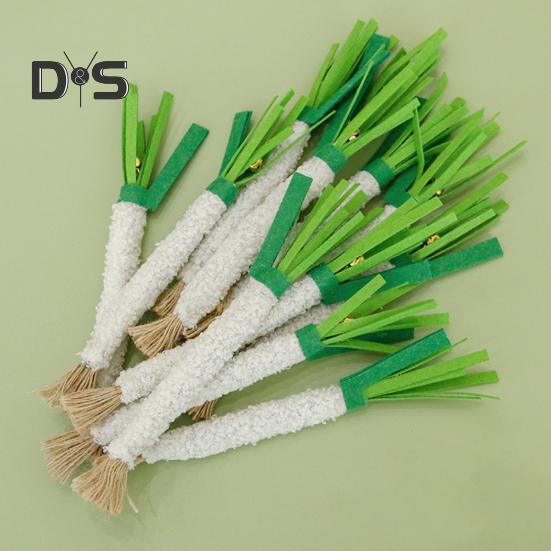 Игрушка для жевания кошек в форме зеленого лука, мягкая фетровая игрушка для прорезывания зубов у кошек в виде зеленого лука, интерактивные принадлежности для дрессировки домашних животных для котят и кошек