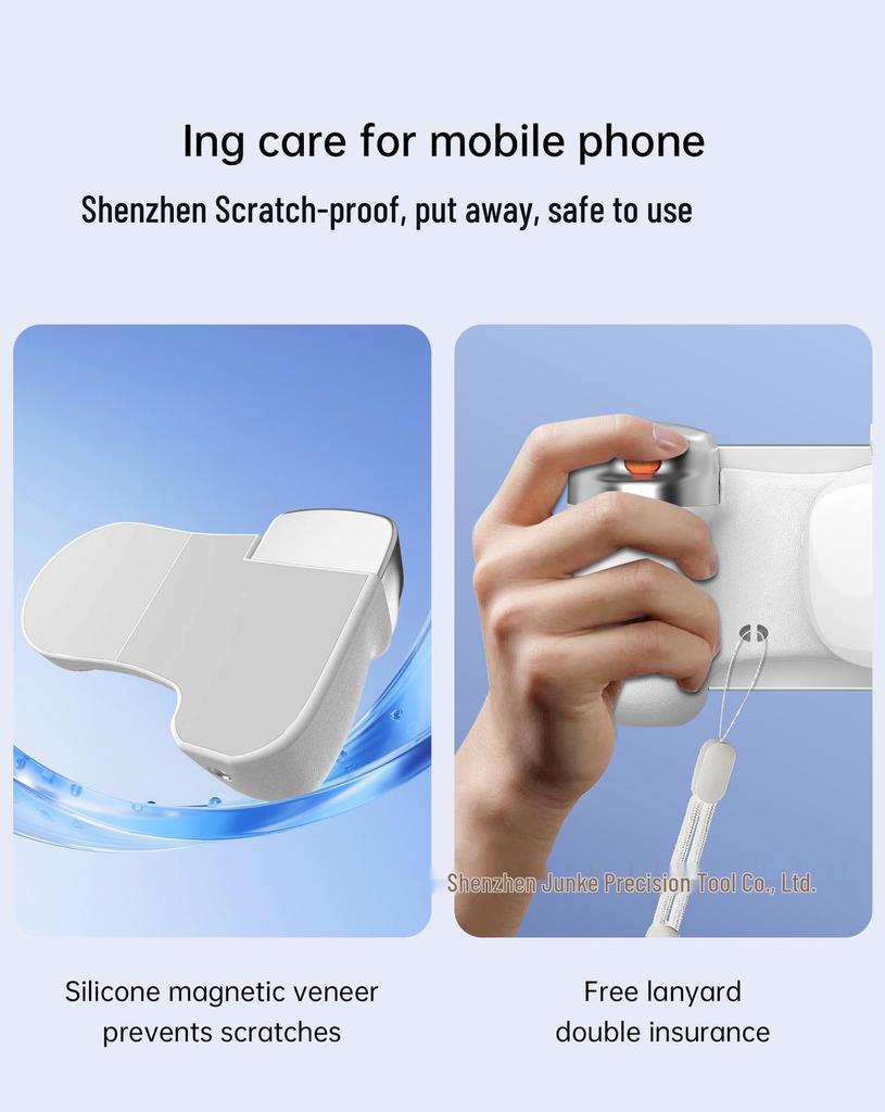 Wireless Bluetooth Magnetic Selfie Stick with Fill Light for Vlogs and Live Broadcasts