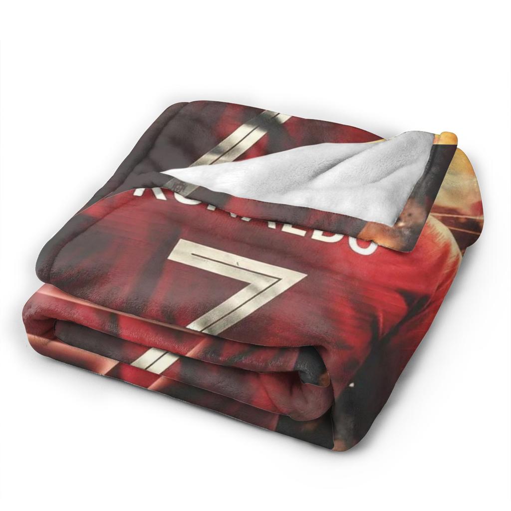 CR7 Football Soccer Blankets Wool Throw Blankets Bedding Couch Decoration Soft Warm Bedsprea,