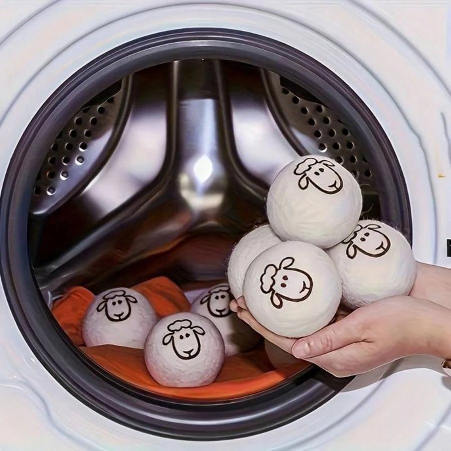 1/3 шт. Шарики для сушки шерсти многоразовые 5 см комплект для сушки мяч для смягчителя одежды антистатические противонаматывающие принадлежности для домашней стиральной машины