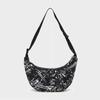 Vector Nylon Mini Hobo Bag Black White