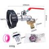 Прочный адаптер для крана IBC-бака S60*6 с крупной резьбой на 1/2'' 3/4'' соединительный элемент для замены клапана для сада и дома кран