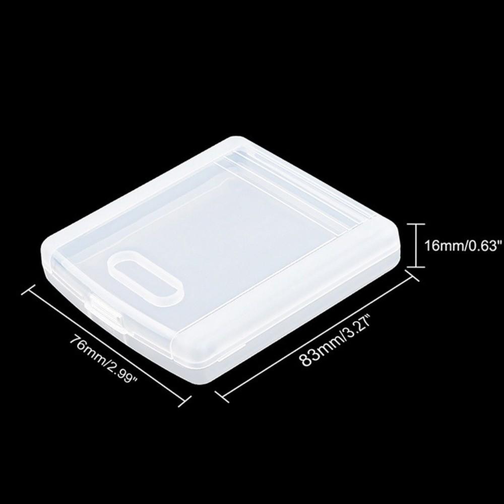 Clear Game Card Storage Box Single PP Protective Case Organizer Cartridge Storage Box for Game Gear Collection Display