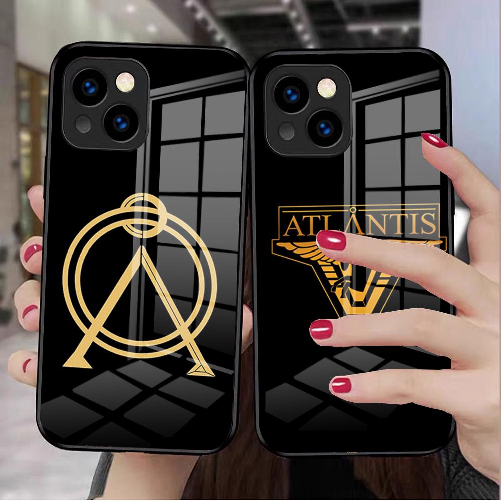 Чехол для телефона со логотипом Звездные врата: Атлантида для iPhone 17 Pro Max 16 15 14 Pro Max 13 11 X Xs Xr 8 7 Plus Стеклянная крышка