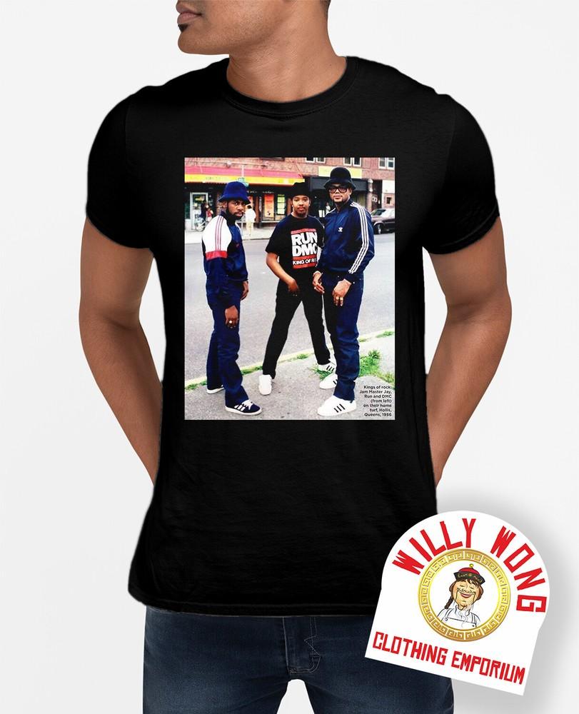 Run DMC T-shirt Logo classic 70s 80s hip hop music dance Retro Poster Tee Photo Unisex T-Shirt