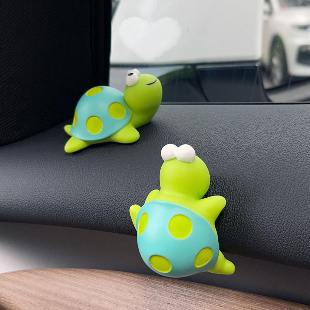 4 шт. Милые фигурки черепах из смолы, Миниатюрные фигурки черепах из смолы для украшения салона автомобиля, сказочного сада или ландшафта