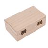 Box 1pcs/3pcs Plain Wooden Square Hinged Storage Craft