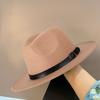 Джазовая кепка в британском стиле, дышащая износостойкая шляпа Fedora чистого цвета для повседневного ношения