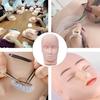 Головка манекена для практики, легкое крепление, гладкая, мягкая, профессиональная голова манекена с ресницами для обучения макияжу
