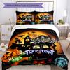 Halloween Bedding Set Breathable Duvet Cover with Pillowcases Decorative Bed Linen for Bedroom Home Decoration Birthday Gift