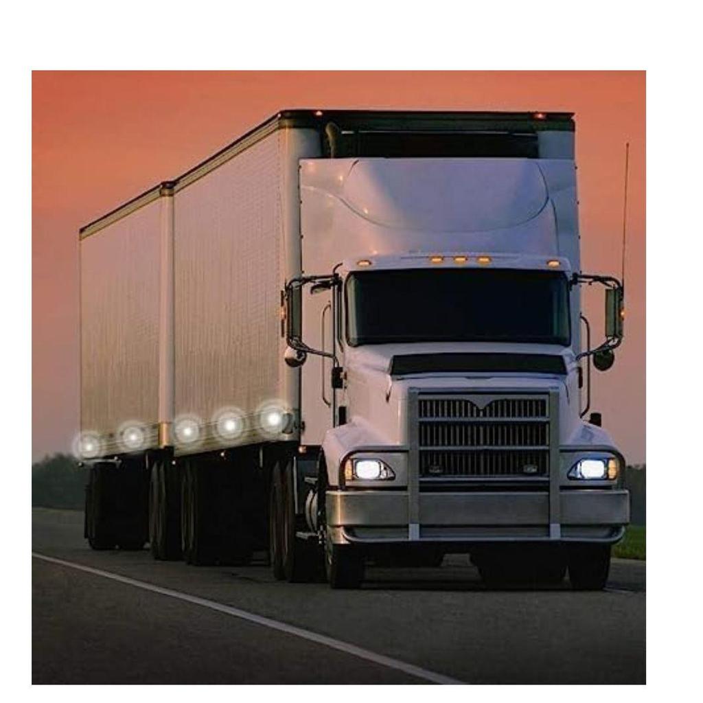 10-Pack Round LED Side Marker Clearance Lights 12V Waterproof – Universal Fit for Truck Trailer Bus Heavy Vehicle