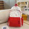 Schoolbag Japanese ins High value student backpack Cat print versatile casual backpack Large capacity travel backpack