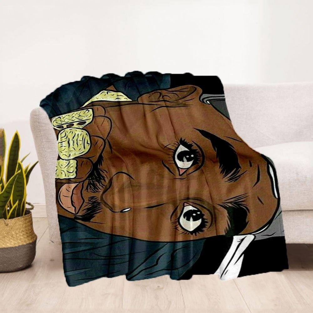 "Gold Chain Hip Hop Jewelry - Luxury Bling for Men"Blanket Flannel Throw Blanket for Sofa, Bed, Travel, Camping, Office, Couch, Chair, And B