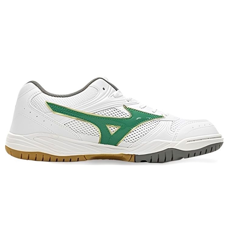 Mizuno Школьные прочные низкие кеды для бадминтона Унисекс кроссовки Бело-зеленые 29KV13035