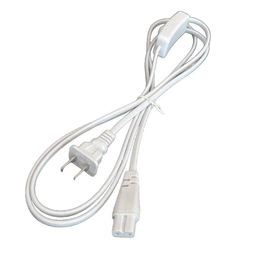 T5 Integrated Bracket Plug Cord 1.8m with 303 Switch Compatible with Feixin Bracket Power Cord
