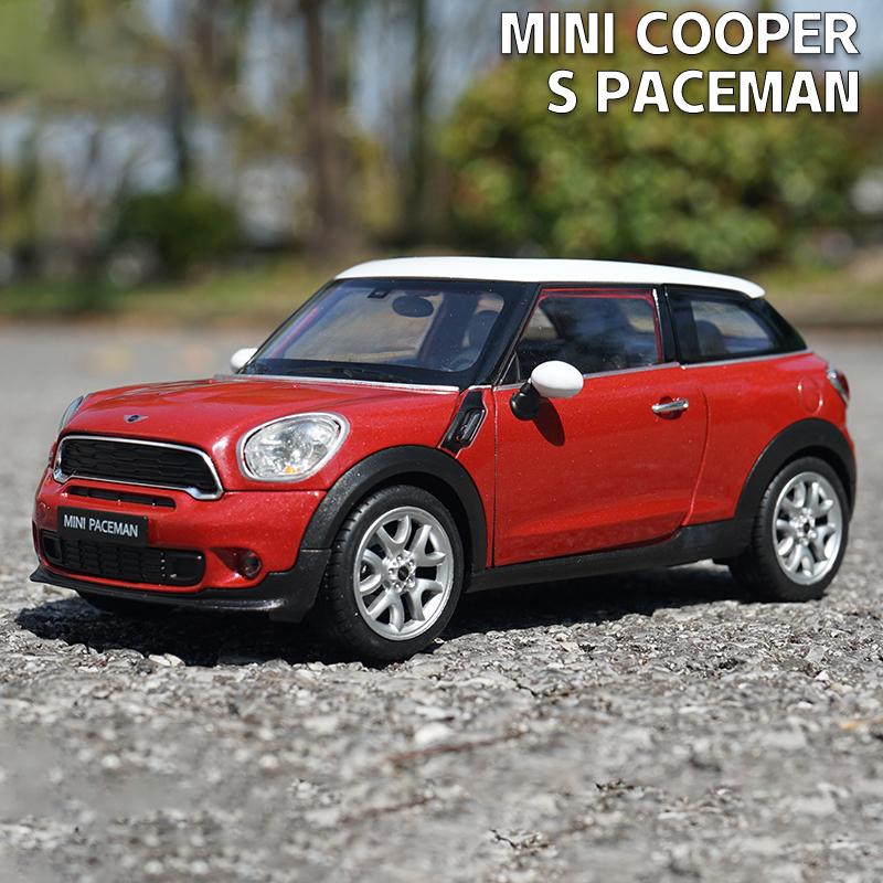 WELLY 1:24 BMW MINI Cooper S Paceman Alloy Car Diecasts & Toy Vehicles Car Model Miniature Scale Model Car Toy For Children
