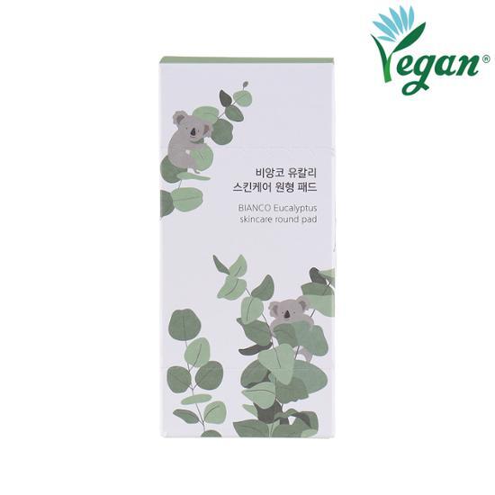Круглые веганские подушечки для ухода за кожей Bianco Eucalyptus (400 штук)