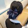 Bow Korean Bun Snood Cloth Hairgrips Cover Net Elegant Bowknot Hair Bun  For Girls