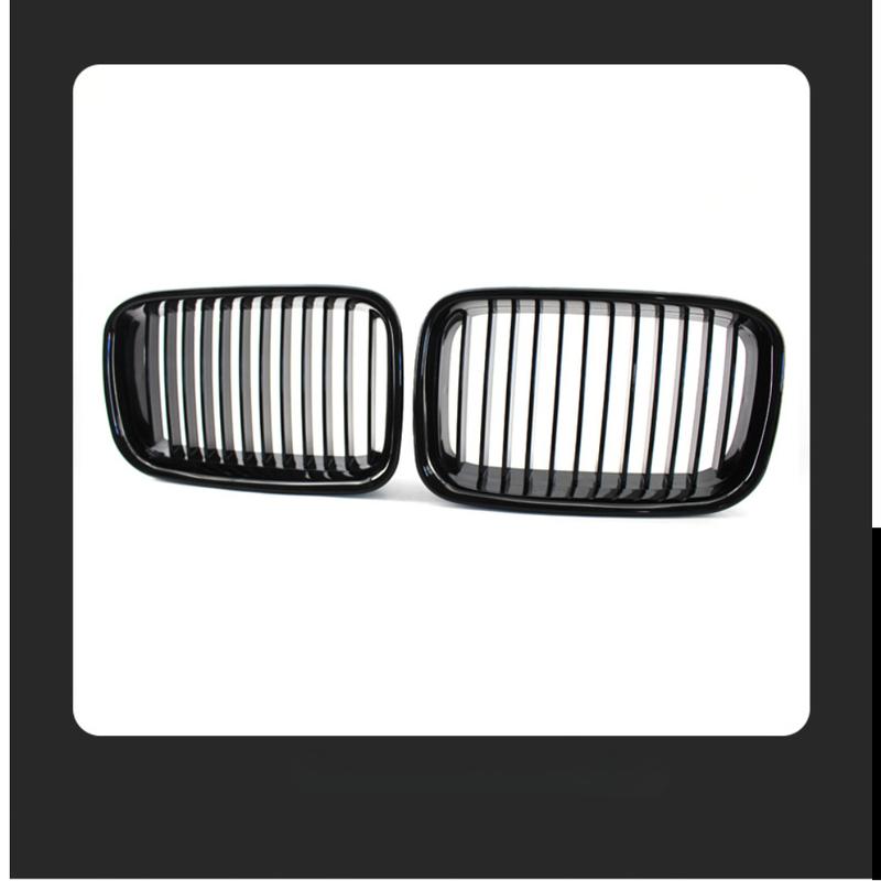 1 Pair Front Hood Bumper Kidney Grilles Grill Chrome for BMW 3-Series E36 Sedan Coupe Touring 1990-1996 51138122237 51138122238