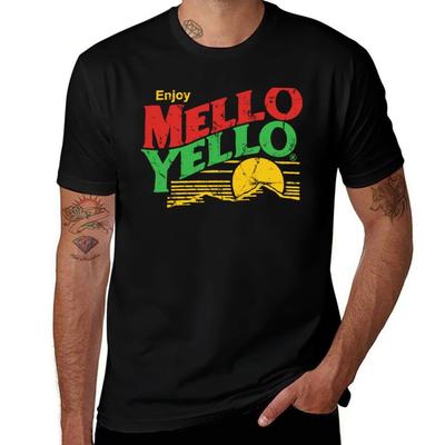 Наслаждайтесь Mello Yello (марочный) Базовая повседневная футболка с коротким рукавом из хлопка
