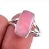 Natural Pink Opal Gemstone 925 Solid Sterling Silver Jewelry Ring Size 9.5 Y8d99